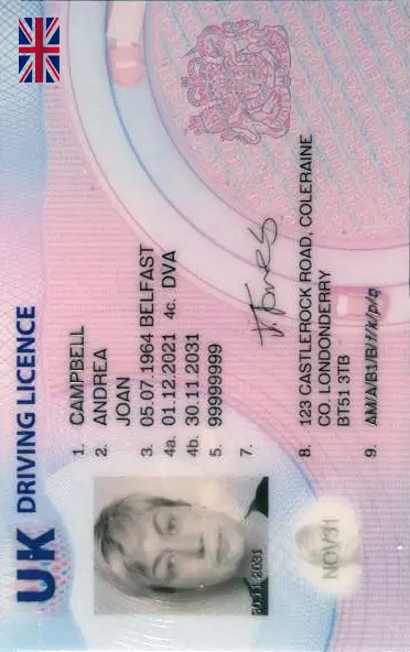 Driving Licence Photo